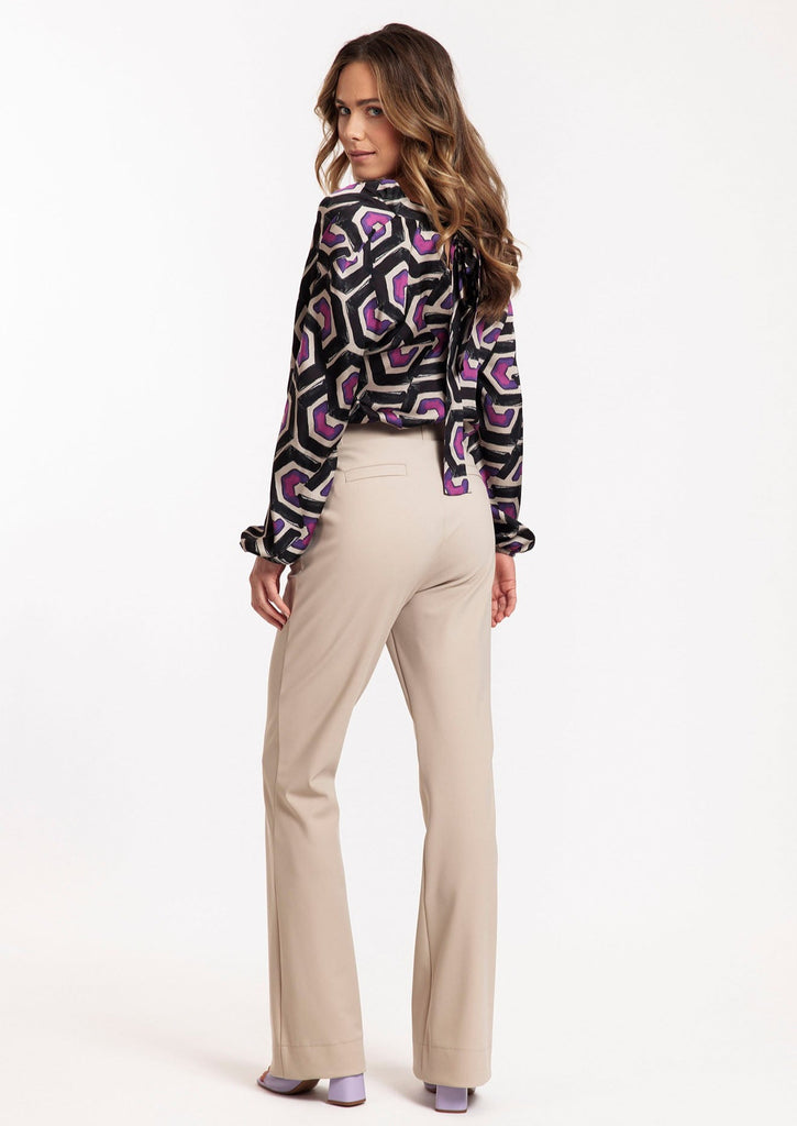 Flair bonded trousers capuccino studio anneloes