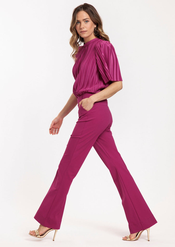 Flair bonded trousers raspberry studio anneloes