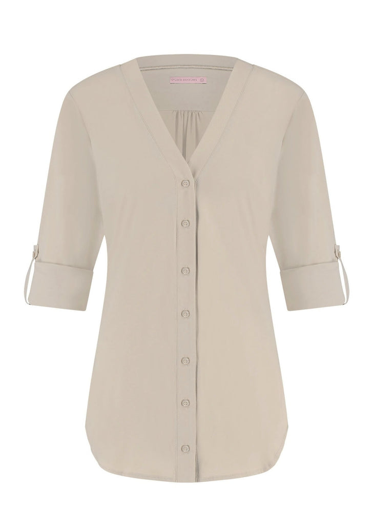 Evi blouse cappuccino studio anneloes