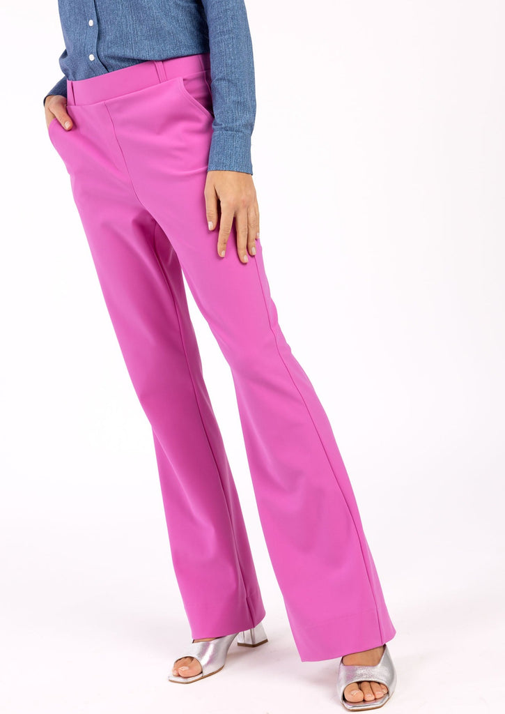 Flair bonded trousers dark pink studio anneloes