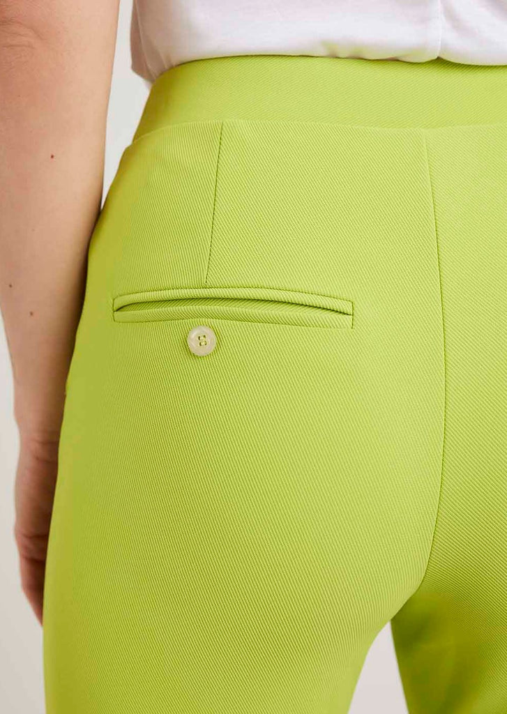 lime groene flare broek corel