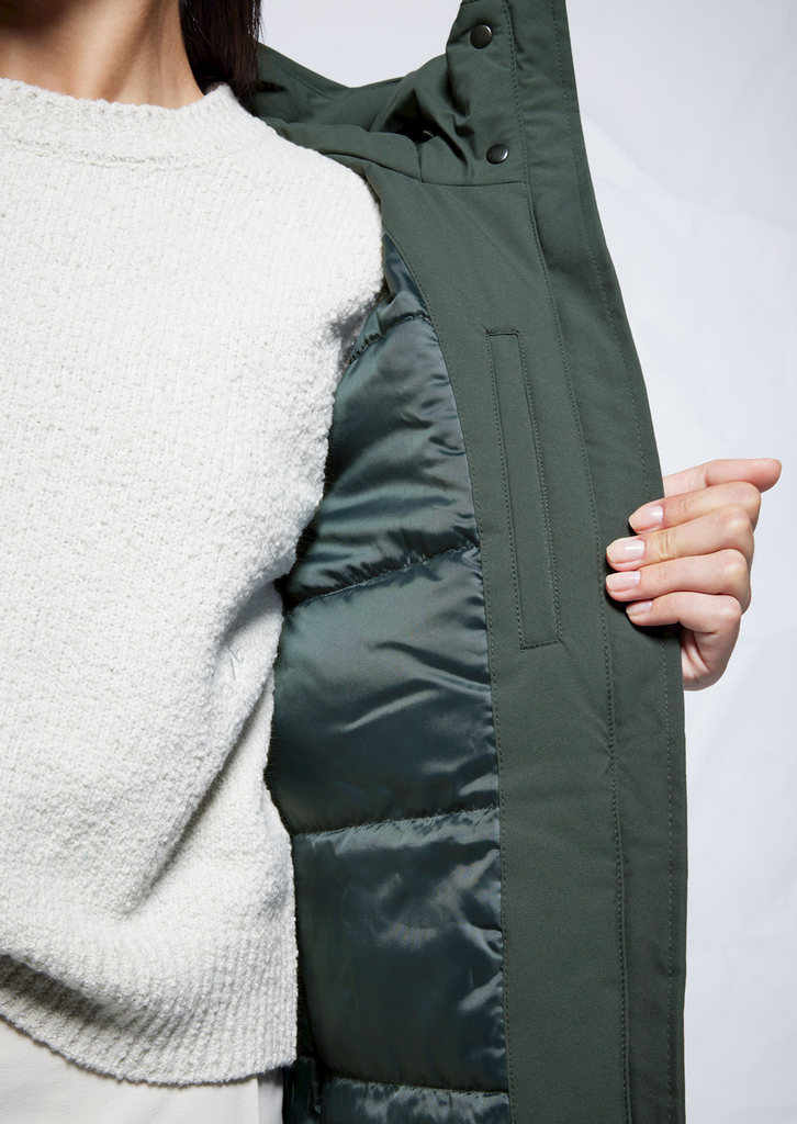 eline groene winterjas elvine woman