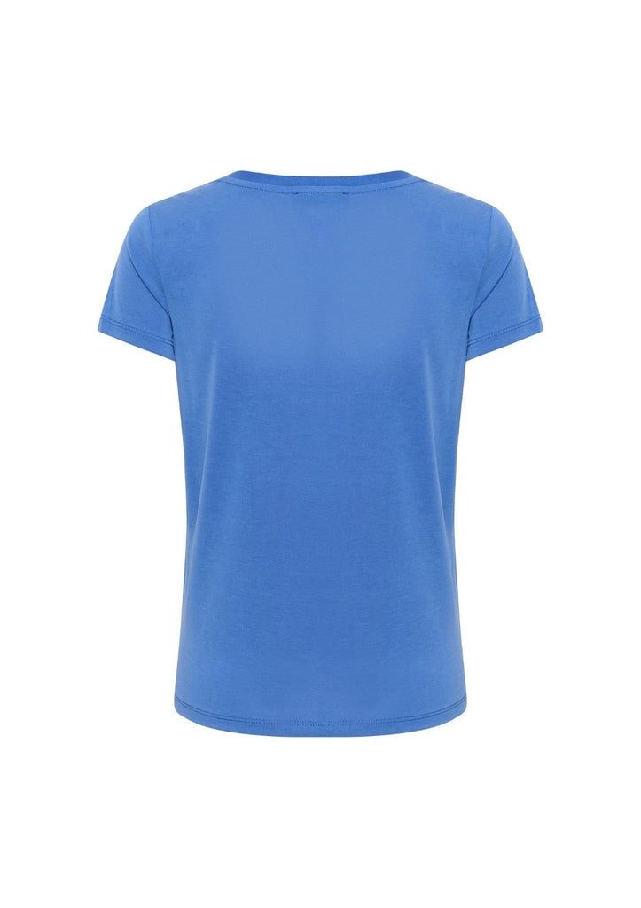 Columbine V-neck shirt blauw soaked in luxury