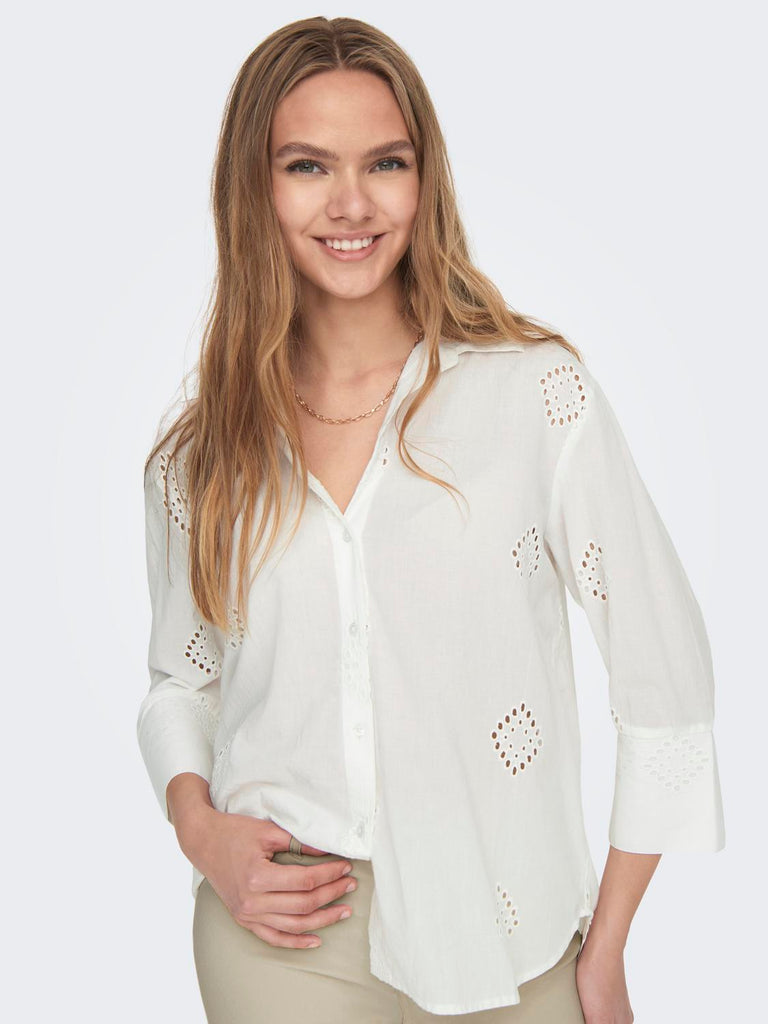broderie blouse wit jdy'