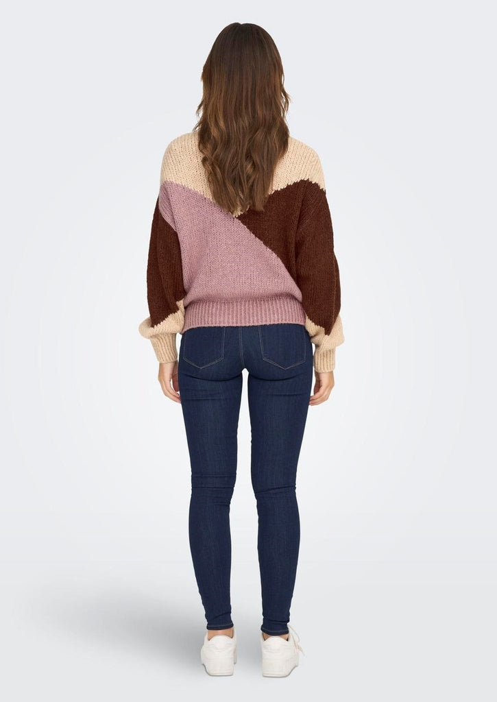 colourblock trui neutral jdy
