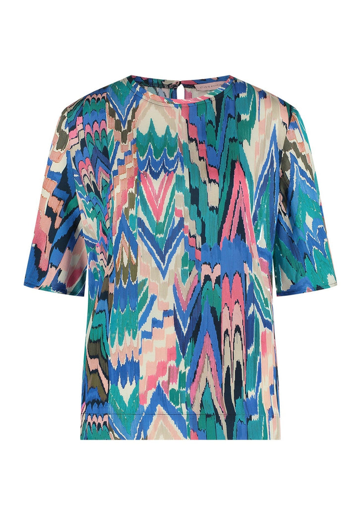 Lottie satin aquarel blouse Studio anneloes