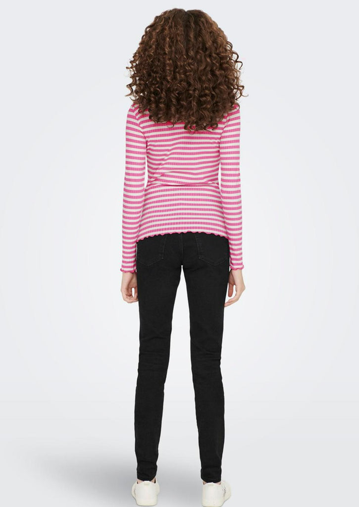roze streep shirt col jdy