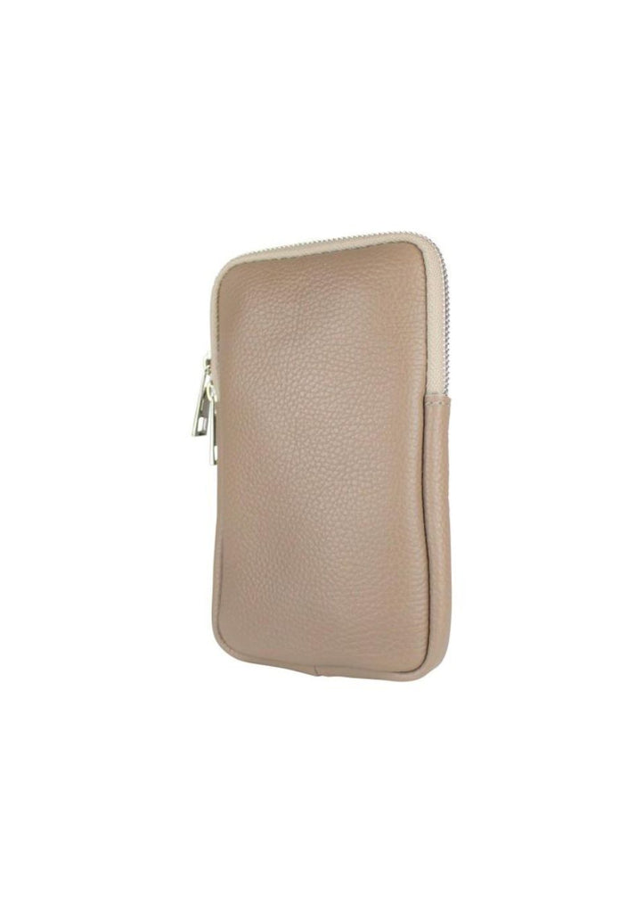 taupe telefoontas leer baggyshop