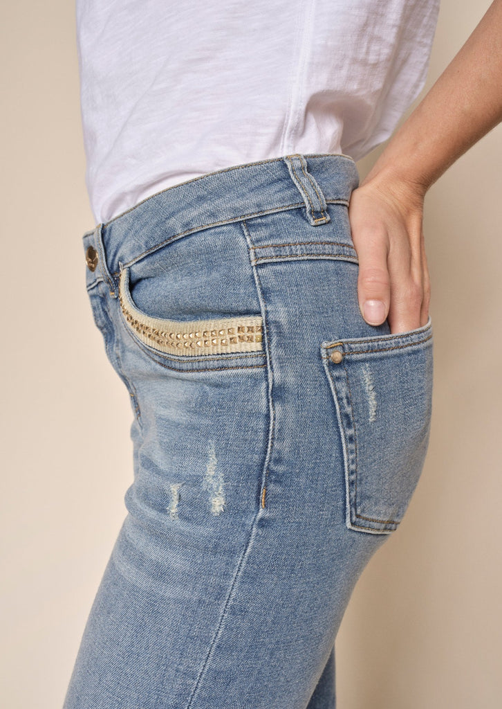 lichte jeans slim fit mos mosh
