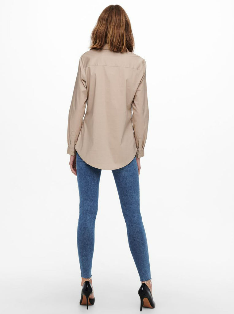 katoenen blouse beige jdy klassiek