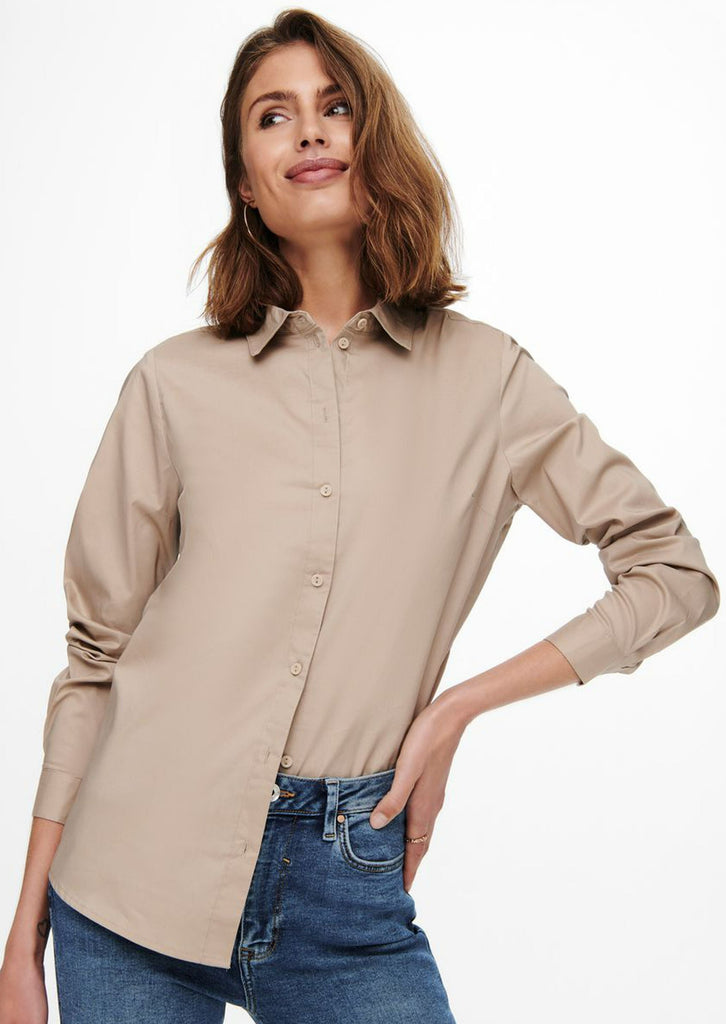 katoenen blouse beige jdy klassiek