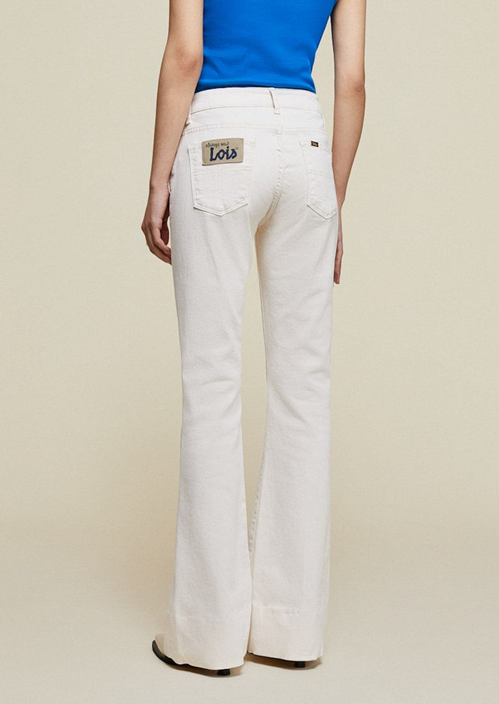 off white jeans flare raval lois