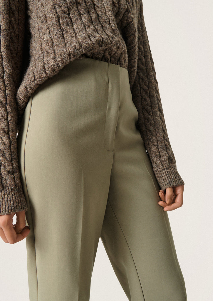 groene wijde pantalon soaked in luxury