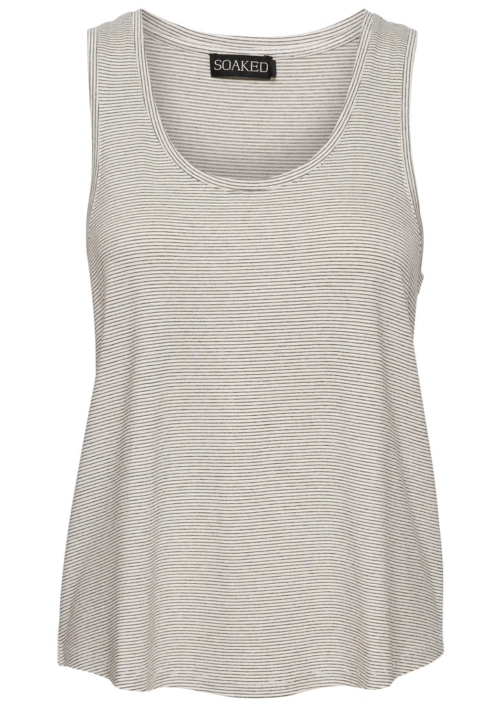 streep top hemd soaked in luxury zwart wit
