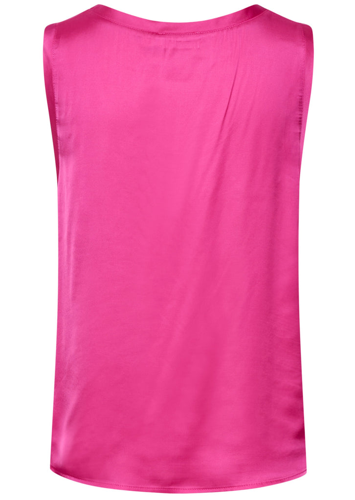 roze satijnen top mouwloos soaked in luxury