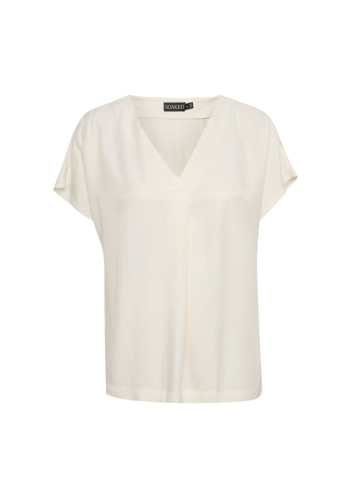 witte blouse korte mouwen soaked in luxury