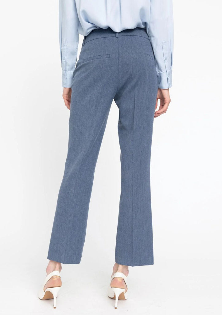 blauw dessin pantalon kickflare five units