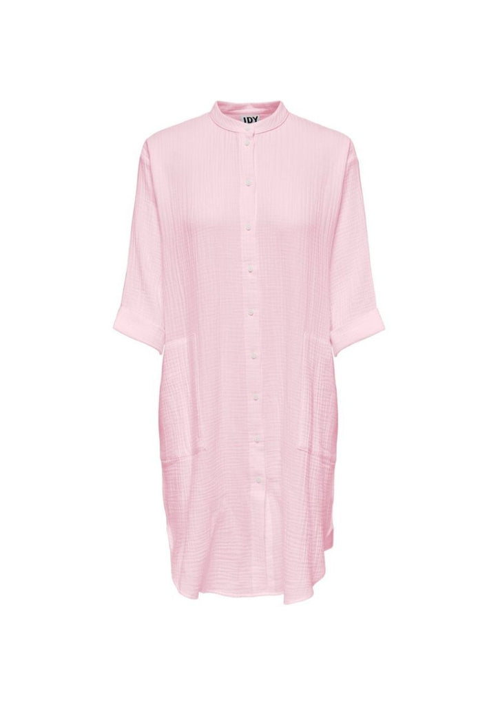 roze mousseline blouse lang jdy