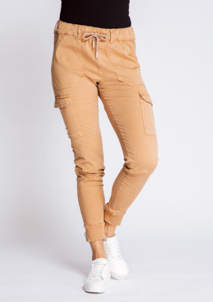 ORANJE KLEUR CARGO BROEK zhrill